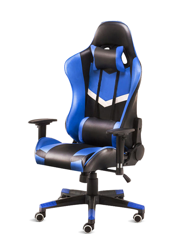 ยอดนิยม PC Office Racing คอมพิวเตอร์หนัง Gamer พนักพิงเก้าอี้เล่นเกมพร้อมที่วางเท้า 