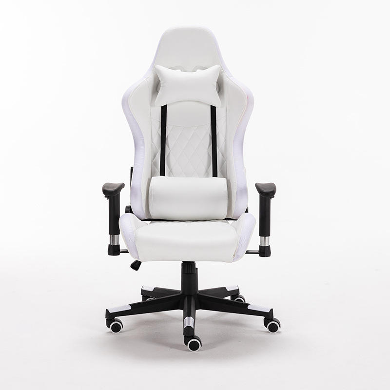 ผู้ผลิตOutletแฟชั่นสีขาวRGBไฟLed Silla Gamerคอมพิวเตอร์ตามหลักสรีรศาสตร์Pc Gamerเก้าอี้  ผู้ผลิตOutletแฟชั่นสีขาวRGBไฟLed Silla Gamerคอมพิวเตอร์ตามหลักสรีรศาสตร์Pc Gamerเก้าอี้