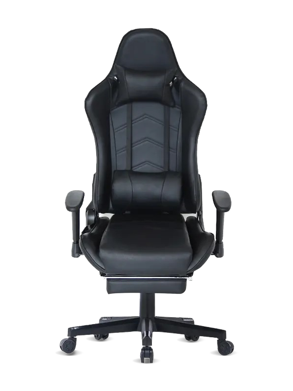 2021 เก้าอี้เล่นเกมหนังสีดำปรับระดับได้เฟอร์นิเจอร์สำนักงาน 