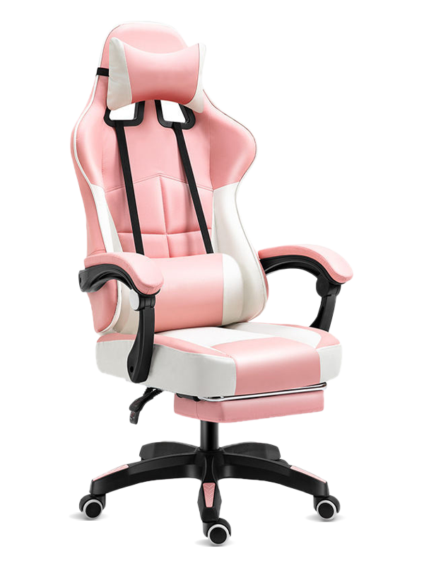 ผู้ผลิตเก้าอี้นักเล่นเกมสำนักงาน Anji คุณภาพสูงเก้าอี้เล่นเกมหมุนตามหลักสรีรศาสตร์พร้อมที่วางเท้า 